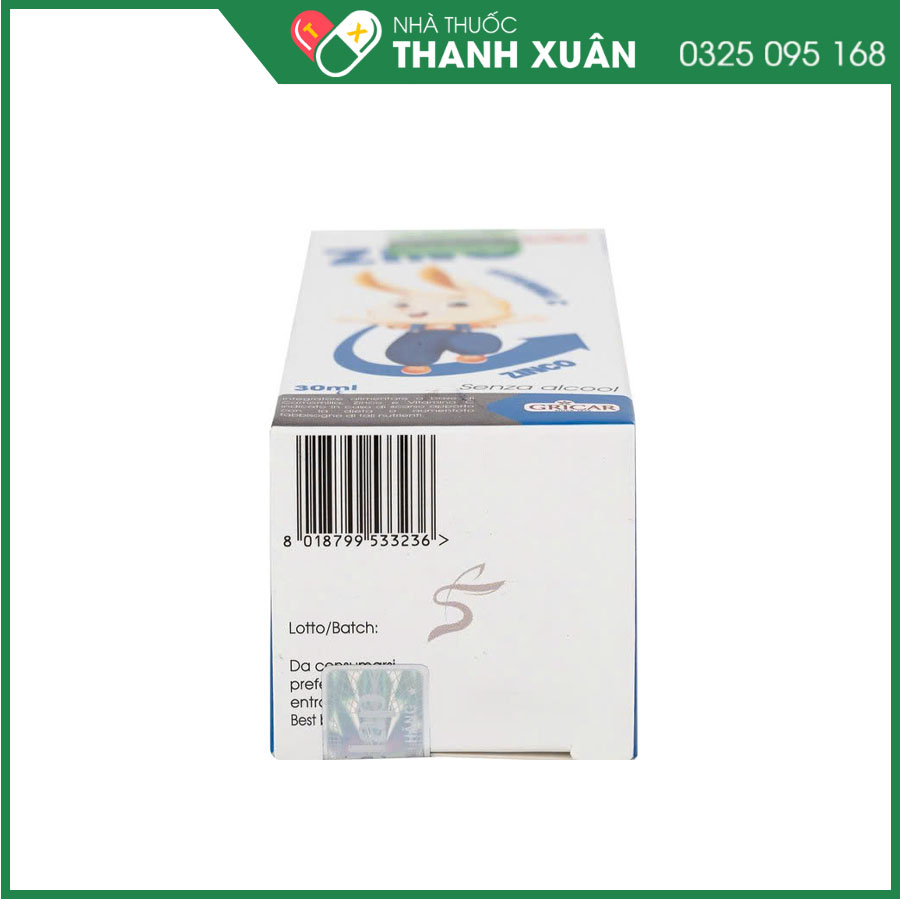 Smartbibi ZinC giúp bổ sung Kẽm và Vitamin C giúp cải thiện biếng ăn và tăng cường sức đề kháng cho trẻ